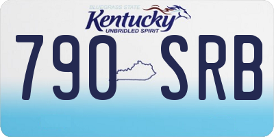 KY license plate 790SRB