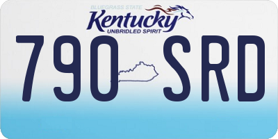 KY license plate 790SRD