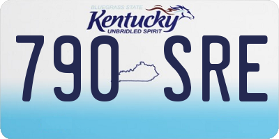 KY license plate 790SRE