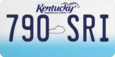 KY license plate 790SRI