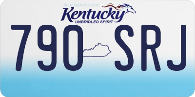 KY license plate 790SRJ