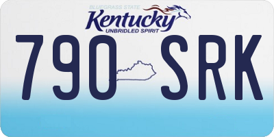 KY license plate 790SRK