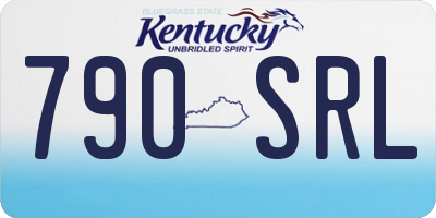 KY license plate 790SRL