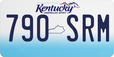 KY license plate 790SRM