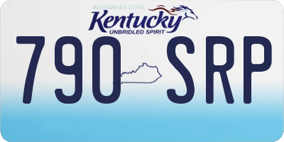 KY license plate 790SRP