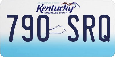 KY license plate 790SRQ