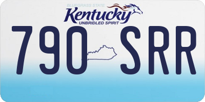 KY license plate 790SRR