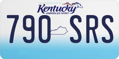 KY license plate 790SRS
