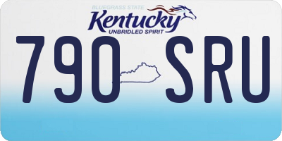 KY license plate 790SRU