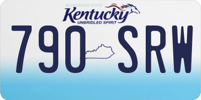 KY license plate 790SRW