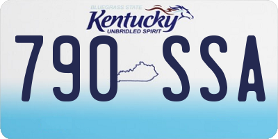 KY license plate 790SSA