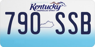 KY license plate 790SSB