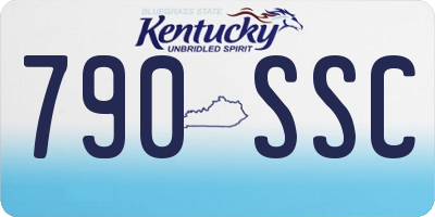 KY license plate 790SSC