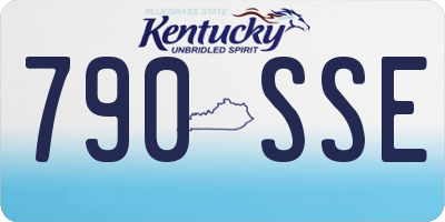 KY license plate 790SSE