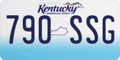 KY license plate 790SSG