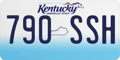 KY license plate 790SSH