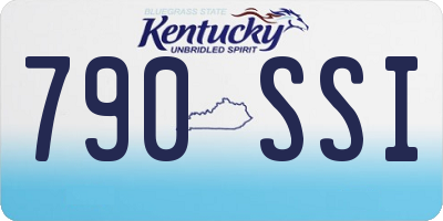 KY license plate 790SSI