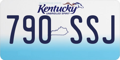 KY license plate 790SSJ