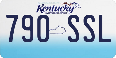 KY license plate 790SSL