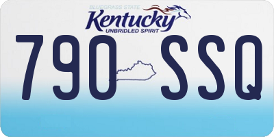 KY license plate 790SSQ