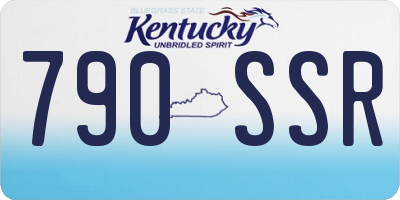 KY license plate 790SSR