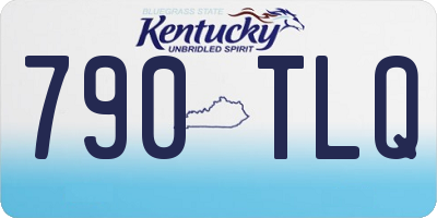 KY license plate 790TLQ