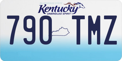 KY license plate 790TMZ