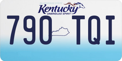 KY license plate 790TQI