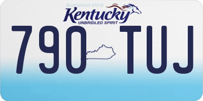 KY license plate 790TUJ