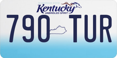 KY license plate 790TUR