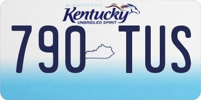 KY license plate 790TUS