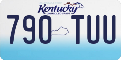 KY license plate 790TUU