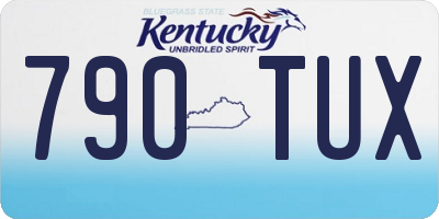 KY license plate 790TUX