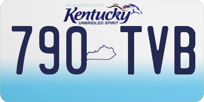 KY license plate 790TVB