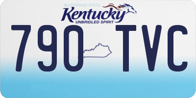 KY license plate 790TVC