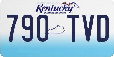 KY license plate 790TVD