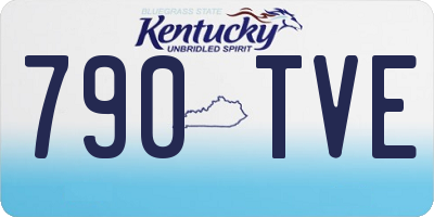 KY license plate 790TVE