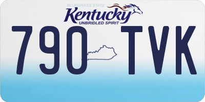 KY license plate 790TVK