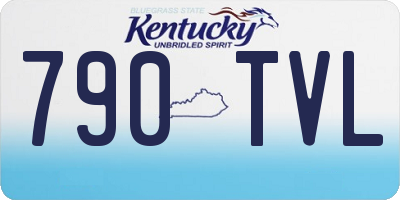 KY license plate 790TVL