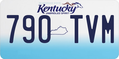KY license plate 790TVM