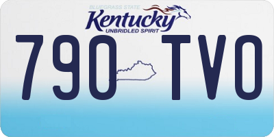 KY license plate 790TVO