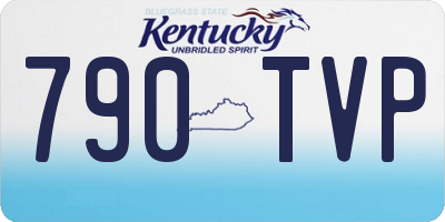 KY license plate 790TVP