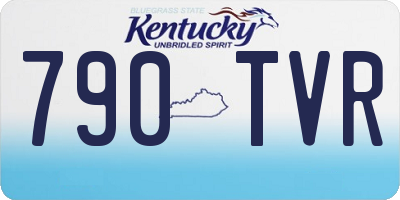 KY license plate 790TVR