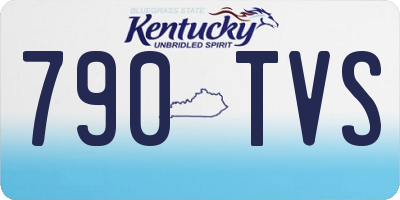KY license plate 790TVS
