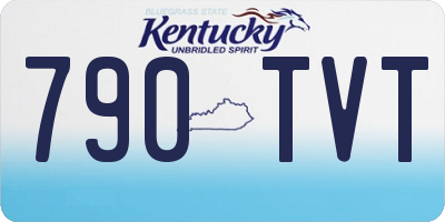 KY license plate 790TVT