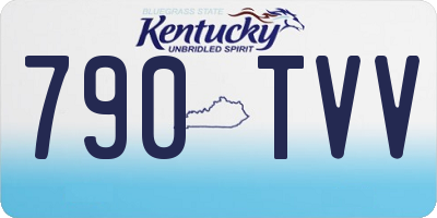 KY license plate 790TVV