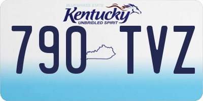 KY license plate 790TVZ