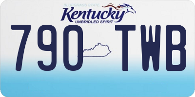 KY license plate 790TWB