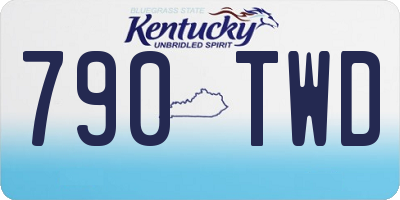 KY license plate 790TWD