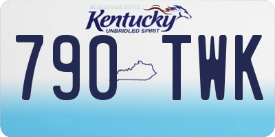 KY license plate 790TWK